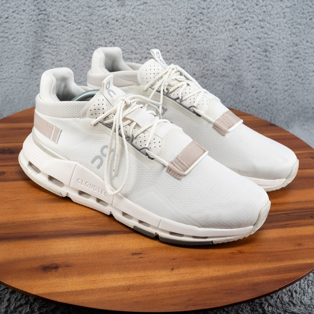 On ✚ Cloudnova 2 Ice Sand Men's 12 All Day Sneakers 🇨🇭Swiss Cloudtec MSRP $170